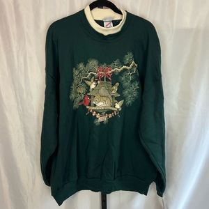 Day Break Vintage Bird House Crew Neck Sweatshirt, size 3X NWT